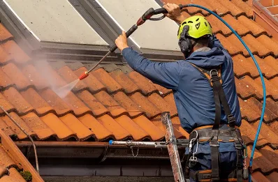 Démoussage et hydrofuge de toiture à Boué